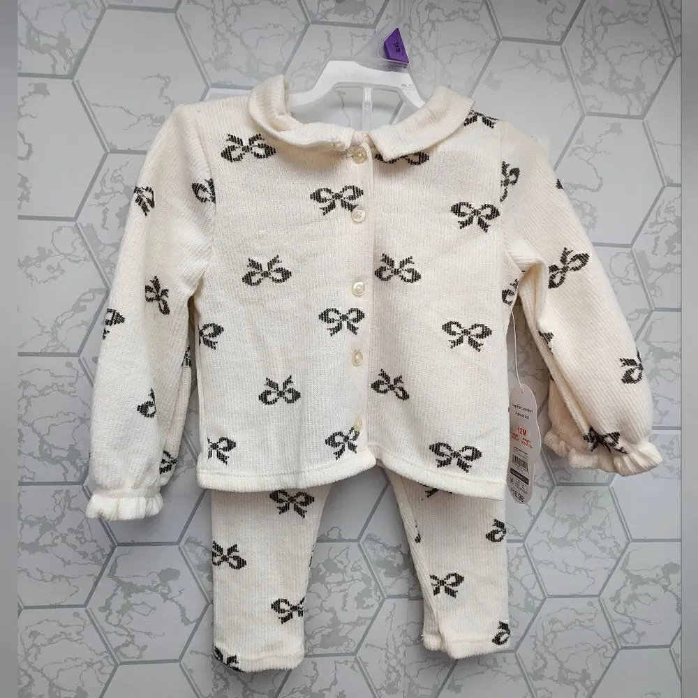 Nwt Christmas Baby Girls Outfit,  Size 12 months